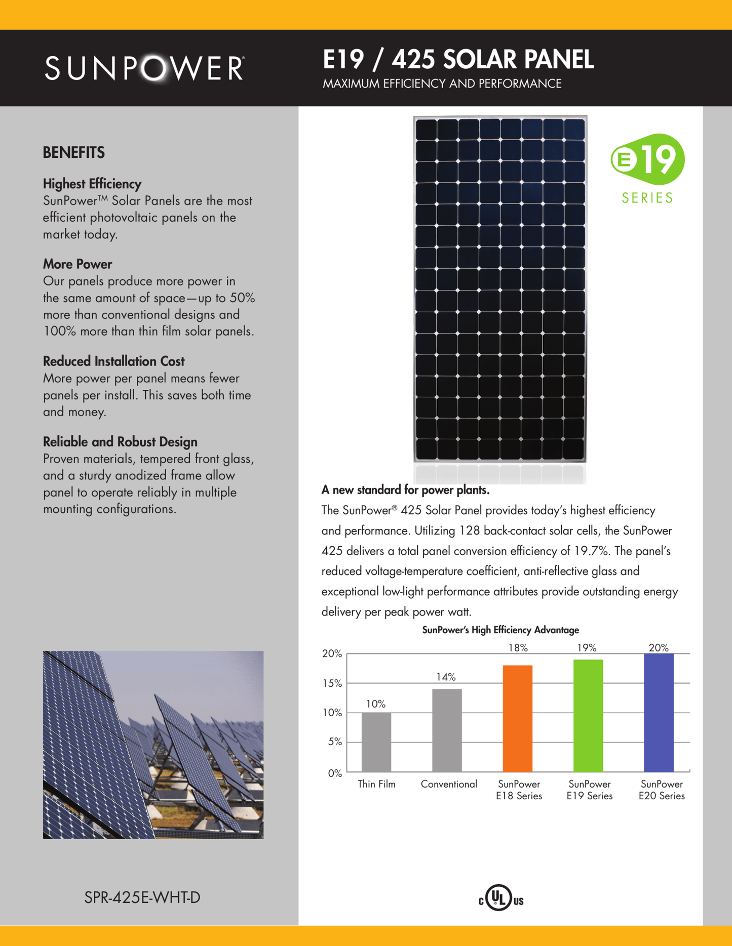 21 - Pack 425W SunPower Maxeon Used Panels - 8.9kW Pallet (SPR - 425E - WHT - D) - Wholesale Pallet Deal pallet Clear Energy Partners