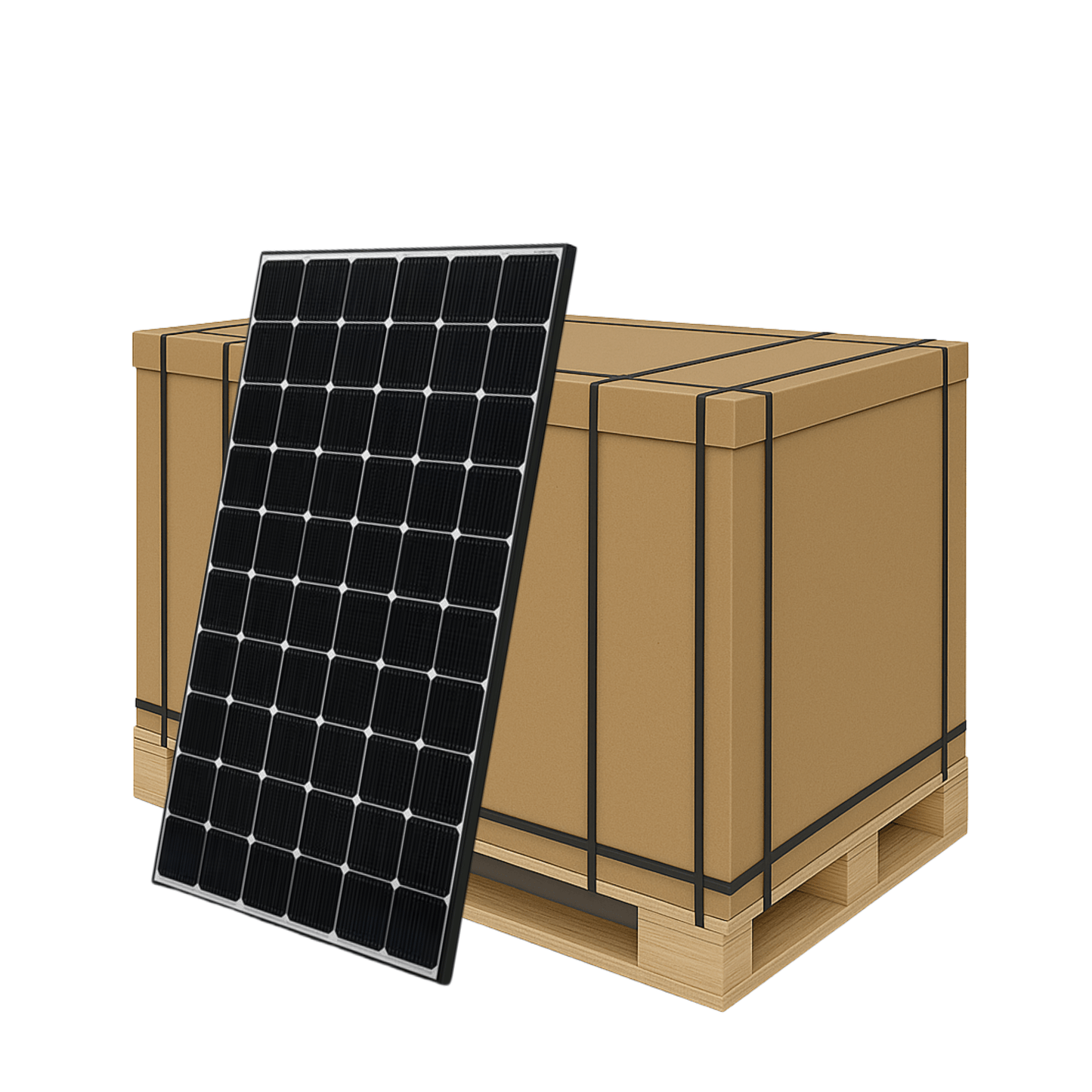 25 - Pack 375W LG Tier 1 Panels - 9.38kW Pallet (LG375N1C - A6.BUS) - Wholesale Pallet Deal pallet Clear Energy Partners