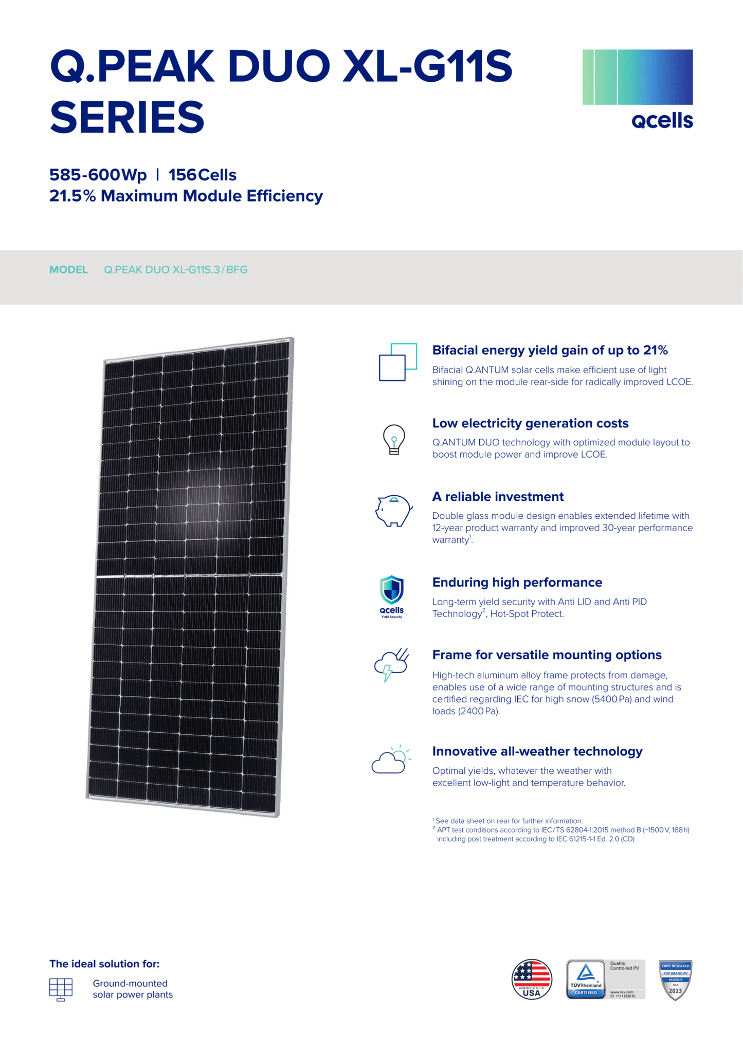 31 - Pack 590W Q CELLS Tier 1 Bifacial Panels - 18.29kW Pallet (Q.PEAK - DUO - XL - G11S.3 - BFG) - Wholesale Pallet Deal pallet Clear Energy Partners