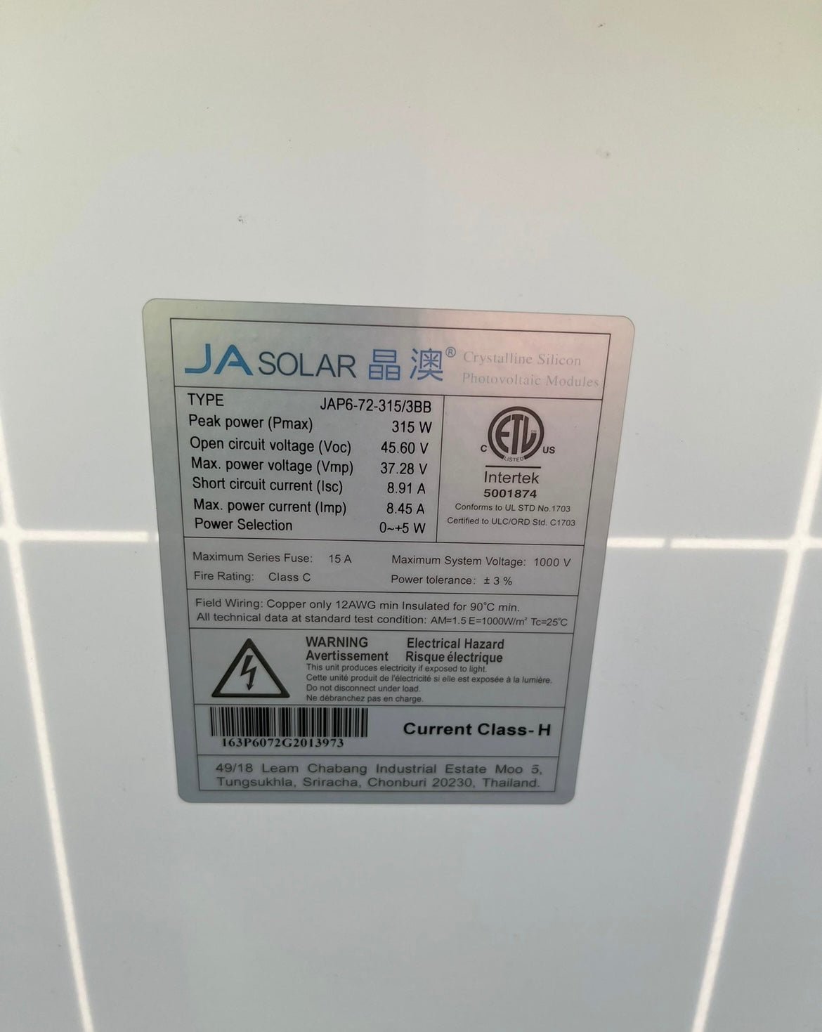 #keyword# - pallet - 315w JA Solar Panel Pallet of 28 - #picturestatus# - Clear Energy Partners