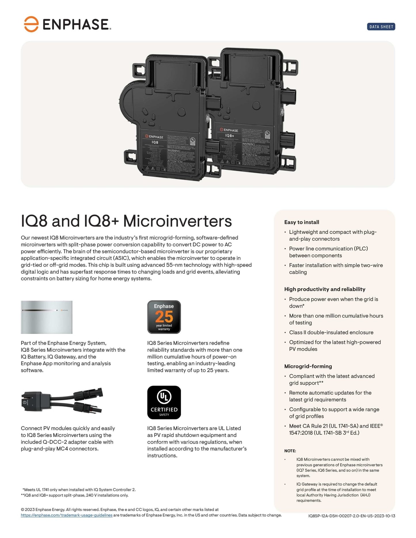 #keyword# - IQ8+ Enphase Microinverter - #picturestatus# - Clear Energy Partners