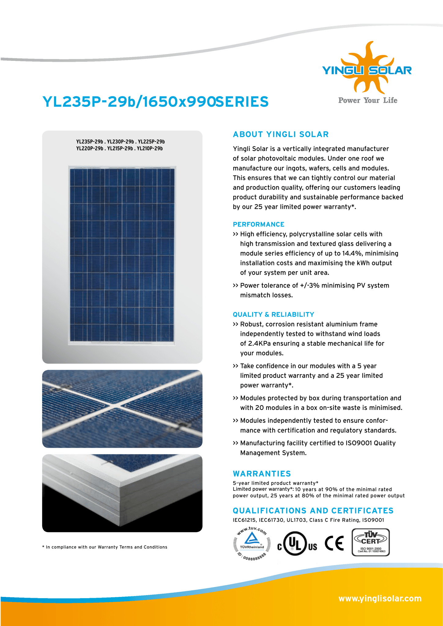 30 - Pack 235W Yingli Used Panels - 7kW Pallet (YL235 - 29B) - Wholesale Pallet Deal pallet Clear Energy Partners