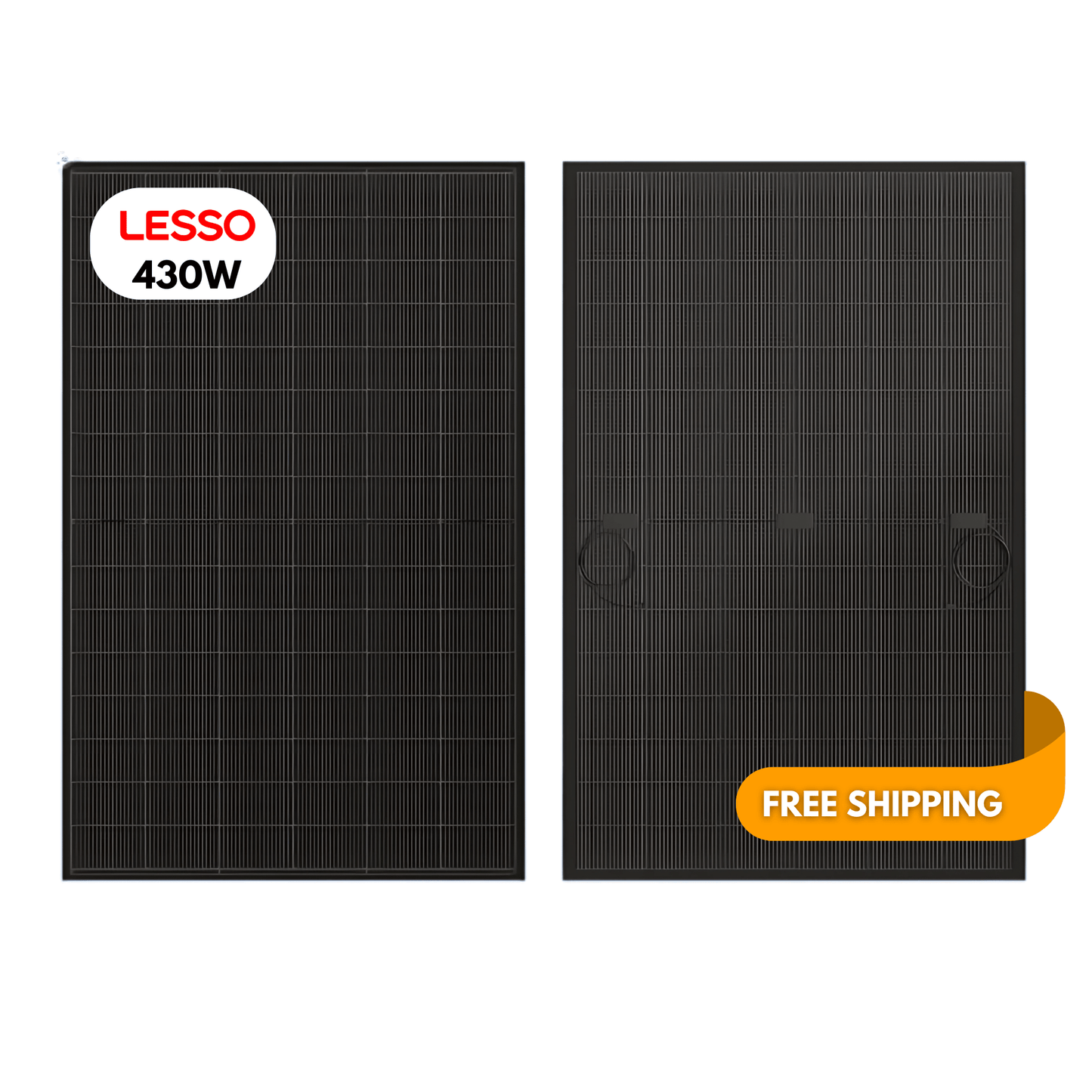 36 - Pack 430W Lesso N - Type Bifacial Solar Panels - 15.48kW Pallet (430C(HBB)54(182)) - Wholesale Pallet Deal pallet Clear Energy Partners