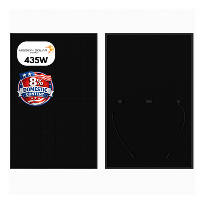 435W Mission N-type Topcon - 8% Domestic Content FEOC Compliant (MSX10-435HN0B) Wholesale Truckload