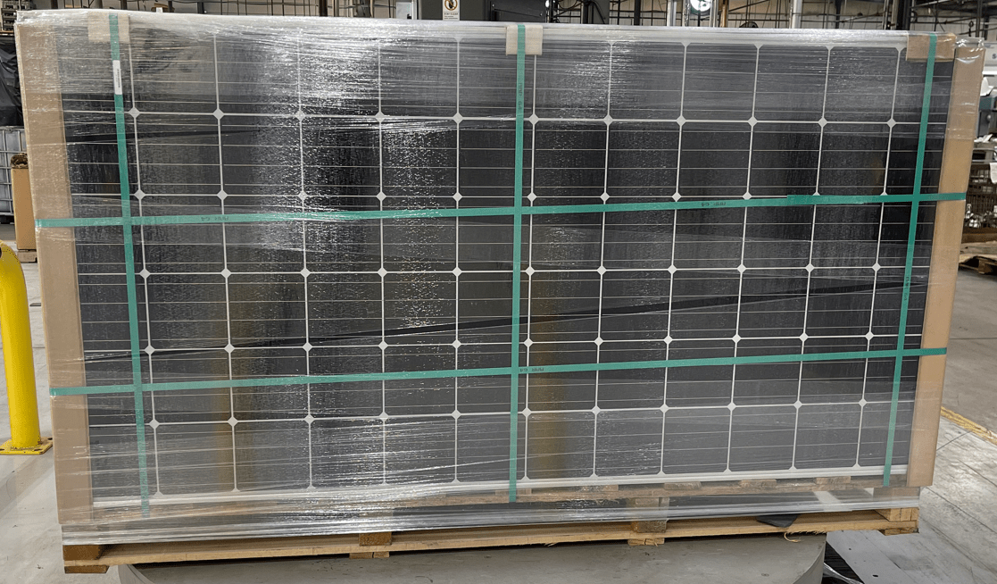 #keyword# - pallet - 360w QCELL Refurbished Solar Panel Pallet of 31 - #picturestatus# - Clear Energy Partners