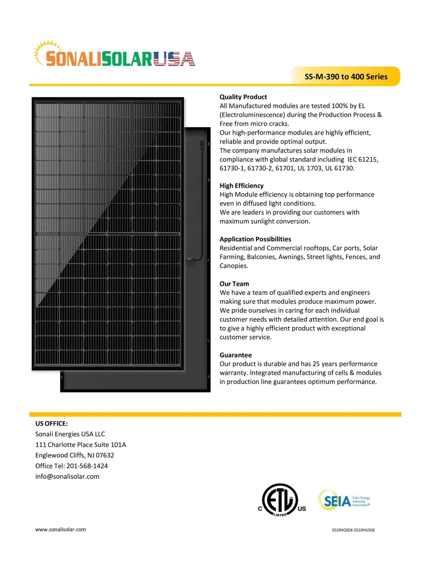 #keyword# - pallet - 390W Sonali Solar Panel Pallet of 31 - #picturestatus# - Clear Energy Partners