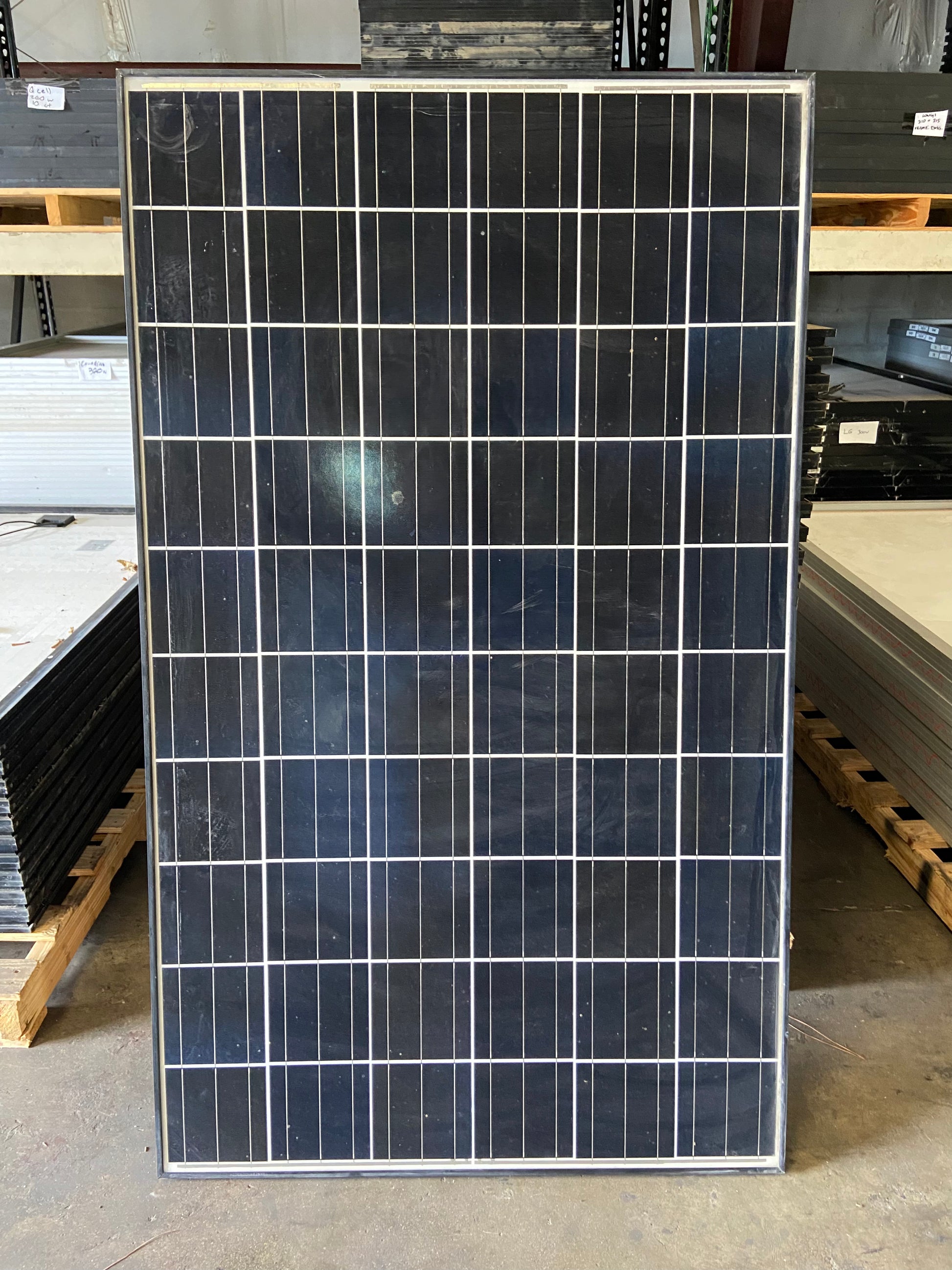 refurbished solar panel module for sale - 265 watt Kyocera Used Solar Panels - front of panel - Clear Energy Partners