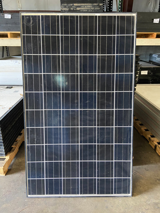 refurbished solar panel module for sale - 265 watt Kyocera Used Solar Panels - front of panel - Clear Energy Partners